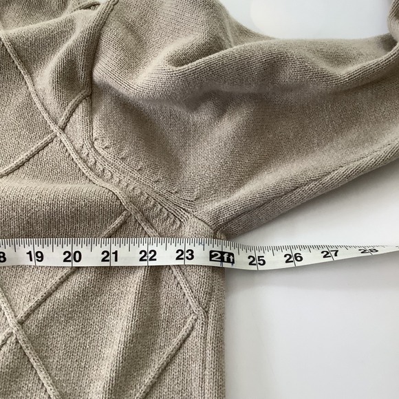 Izod Mens Argyle Patterned Crewneck Sweater Beige XXL - Picture 8 of 10